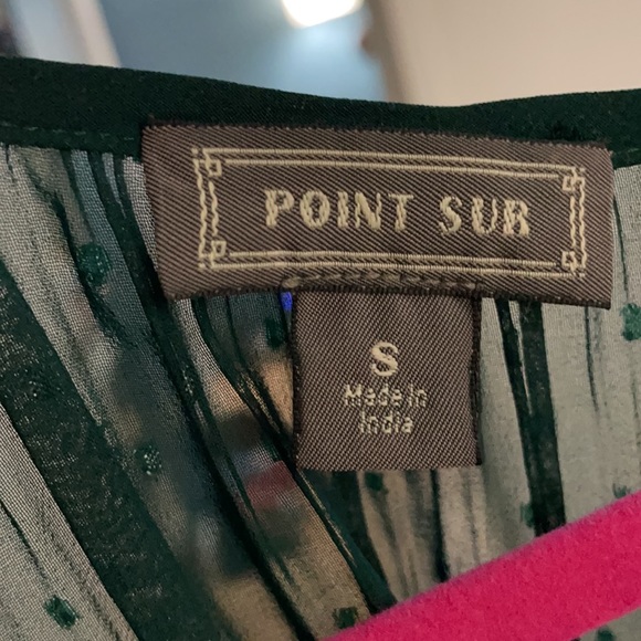 J Crew Point Sur popover in pin dot chiffon - Picture 3 of 4